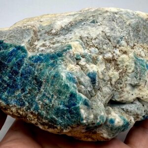 Fluorescent Green Sodalite Crystal with Marialite Scapolite & Calcite from Afghanistan