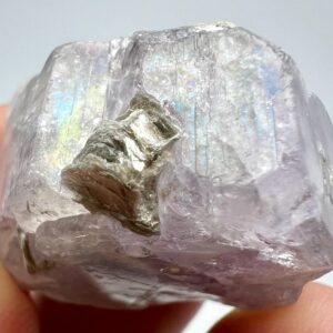 127 Carat Fluorescent Purple Apatite Crystal With Mica From Kunar Afghanistan