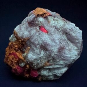 41 Gram Fluorescent Color-Change Hackmanite with Richterite (Winchite) | Phosphorescent Specimen from Badakhshan Afghanistan