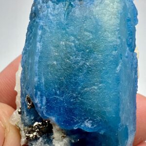 381 Carat Fluorescent Afghanite Crystal Specimen With Fluorescent Calcite & Pyrite From Badakhshan Afghanistan