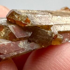 12.5 Carat Rare Terminated Childrenite-Eosphorite Crystal Specimen from Afghanistan | Brown Pink Phosphate Mineral