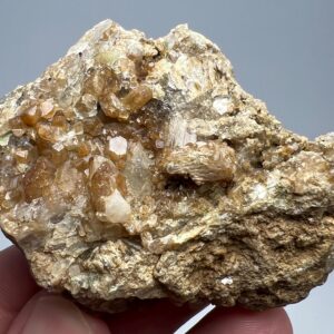 53 Gram Childrenite–Eosphorite Crystal Cluster with Mica from Afghanistan – Rare Collector Mineral Specimen