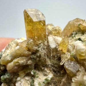 127 Carat Clinozoisite Crystals Specimen with Diopside From Afghanistan