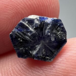 3.4 Carat Natural Terminated Fluorescent Trapiche SAPPHIRE Crystal From Badakhshan Afghanistan