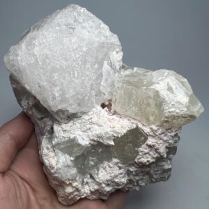 997 Gram Naturally Etched Pollucite Crystal Quartz Crystals Cluster Matrix Kunar Afghanistan