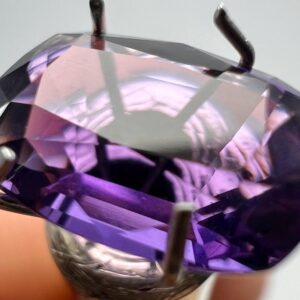 1.9 Carat Faceted Fluorescent Scapolite Cut Gemstone From Badakhshan Afghanistan