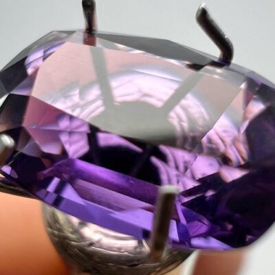 1.9 Carat Faceted Fluorescent Scapolite Cut Gemstone From Badakhshan Afghanistan