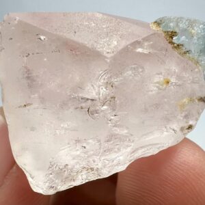 115 Carat Vorobyevite ( Rostrite ) Beryl Crystal Specimen On Morganite Crystal From Badakhshan Afghanistan