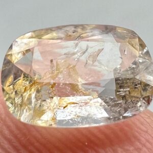 1.5 Carat Faceted Fluorescent Phosphorescent Lightly Color Change Scapolite Cut Gemstone From Badakhshan Afghanistan