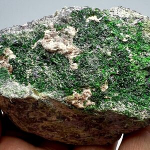 573 Gram Tiny Crystals Cluster Green Uvarovite Garnet Specimen From Afghanistan