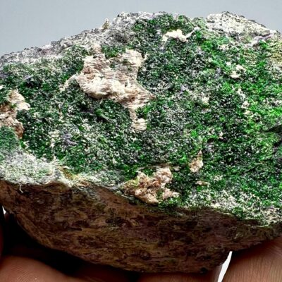 573 Gram Tiny Crystals Cluster Green Uvarovite Garnet Specimen From Afghanistan