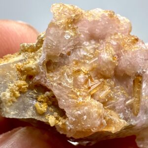 61 Carat Natural Childrenite Eosphorite Crystals Cluster on Quartz Bunch from Afghanistan