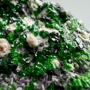 1580 Carat Tiny Crystals Cluster Green Uvarovite Garnet Specimen From Afghanistan