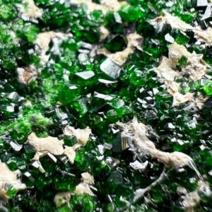917 Carat Tiny Crystals Cluster Green Uvarovite Garnet Specimen From Afghanistan