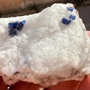 540 Carat Terminated Blue Spinel Crystals Specimen With Clinohumite & Mica From Pakistan