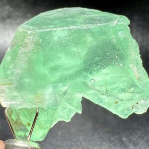 59 Carat Fluorescent Phosphorescent Green Fluorite Crystal From Gilgit Pakistan