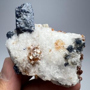 424 Carat Terminated Blue Spinel Crystals Specimen With Clinohumite & Mica From Pakistan