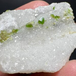 153 Carat Chromium Dravite With Traces Of Vanadium On White Matrix From Gilgit Pakistan