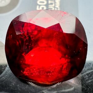 9.7 Carat Faceted Natural Red Tantalite Cut Gemstone From Kunar Afghanistan