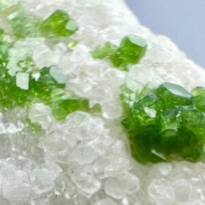 177 Gram Chromium Dravite With Traces Of Vanadium On White Matrix From Gilgit Pakistan