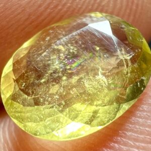 1.5 Carat Faceted Fluorescent Dravite Tourmaline Gemstone from Afghanistan | Brown Cut Natural Crystal
