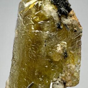 7 Carat Titanite Sphene Crystal With Aegirine From Zagi Pakistan