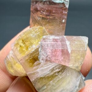 85 Carat Multi-Color Tourmaline Crystal from Badakhshan Afghanistan | Natural Gemstone Specimen