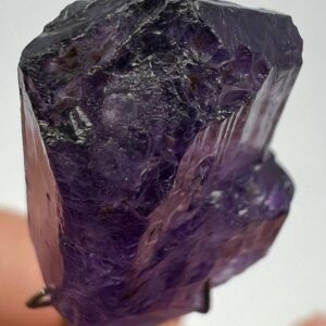 20 Carat Fluorescent Terminated Purple Scapolite Crystal from Badakhshan Afghanistan | Top Grade Mineral Specimen