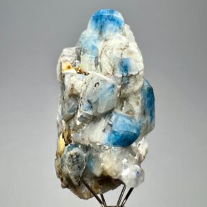 43 Carat Bicolor Fluorescent Afghanite Crystal with Pyrite From Badakhshan Afghanistan