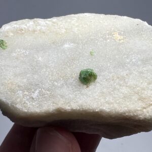 691 Carat Chromium Dravite With Traces Of Vanadium On White Matrix From Gilgit Pakistan