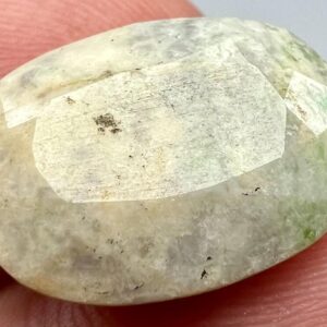 13 Carat Faceted Gonnardite Cut Gemstone Badakhshan Afghanistan Rare Collector Stone