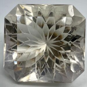 262 Carat Faceted Quartz Fancy Flower Cut Gemstone from Pakistan