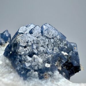 649 Carat Terminated Fluorescent Blue Spinel Crystal Mineral Specimen with Clinohumite & Mica from Pakistan