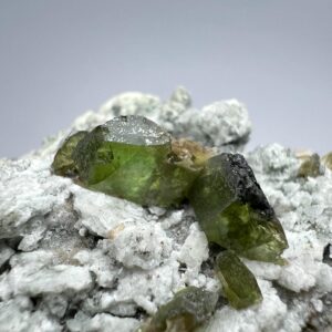 282 Gram Green Sphene Titanite With Fluorescent Calcite Matrix From Pakistan