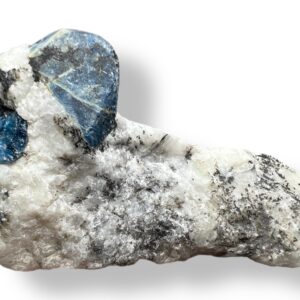 52 Grams Fluorescent Natural Afghanite Crystal On Fluorescent Calcite Badakhshan Afghanistan