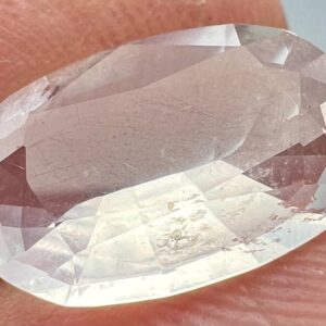 3 Carat Faceted Moonstone Milky Quartz Natural Collector Gemstone from Pakistan