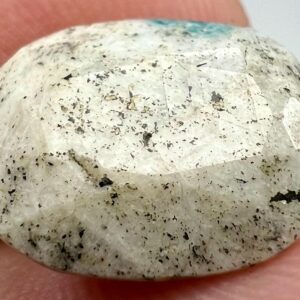 6 Carat Faceted Gonnardite Cut Gemstone With Fluorescent Sodalite From Badakhshan Afghanistan