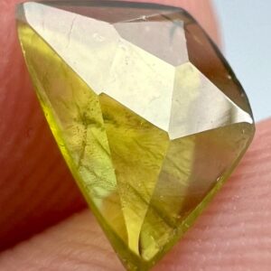 1 Carat Green Faceted Sphene Freeform Cut Gemstone From Pakistan