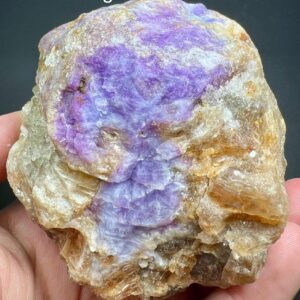 592 GM Fluorescent Phosphorescent Color Change Bicolor Hackmanite With Coated Fluorescent Phlogopite  From Afghanistan