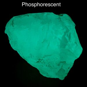71 Carat Fluorescent Phosphorescent Green Fluorite Crystal From Gilgit Pakistan