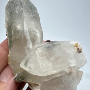 499 Carat Quartz Crystal With Garnet Crystals & Fluorescent hyalite From Pakistan