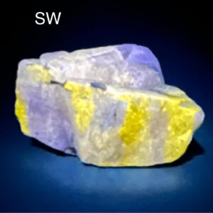 105 gram Fluorescent Purple Apatite Crystals Specimen With Mica From Kunar Afghanistan