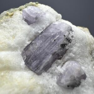 260 Carat Fluorescent Scapolite Crystal with Epidote on Matrix from Badakhshan Afghanistan