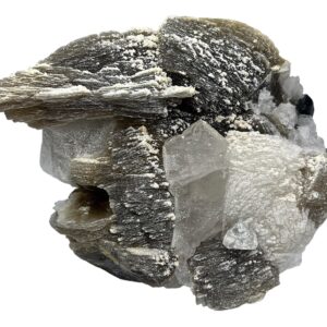 Fluorescent Topaz Crystal with Tourmaline, Quartz & Mica - Pakistan