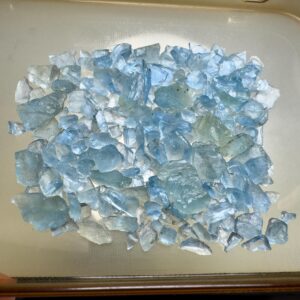 100 Carat Fluorescent Afghanite Rough Crystal Lot for Faceting from Badakhshan Afghanistan – Rare