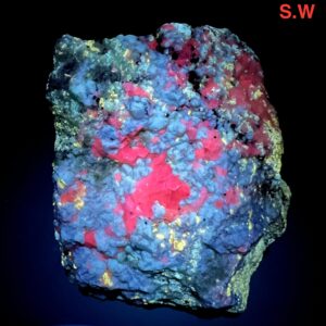 Gonnardite Crystal Specimen with Fluorescent Sodalite, Afghanistan