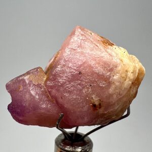 31 Carat Fluorescent Phosphorescent Color Change Peach Color Hackmanite Crystal From Badakhshan Afghanistan