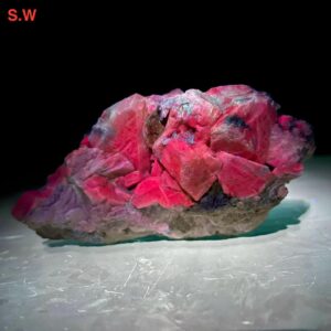 Fluorescent Mineral Specimen: Epidote & Unidentified Crystals, Afghanistan