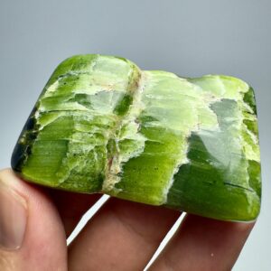 52 Gram Green Tremolite Polished Tumble Stone From Mohmand KPK Pakistan