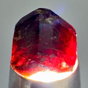 65 Ct Natural Rhodolite Garnet Crystal from Tajikistan